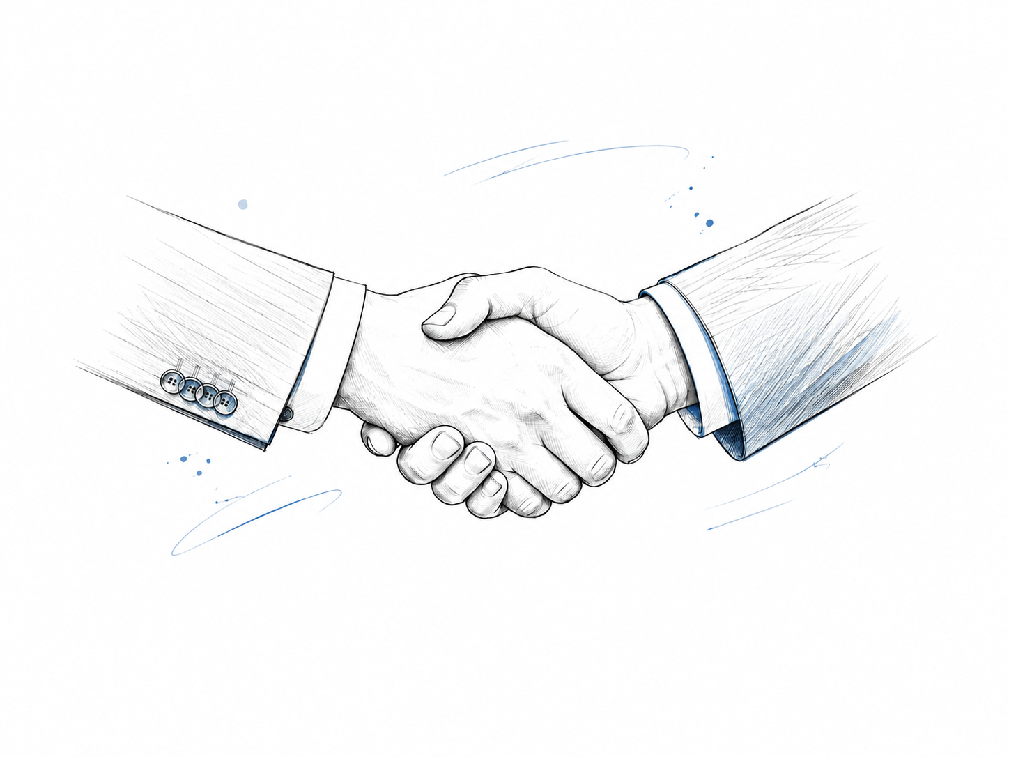 Sketch of a handshake
